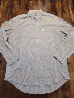 Timberland Checked Button Down Shirt Mens/Small | Preppy Gorpcore Outdoors Style